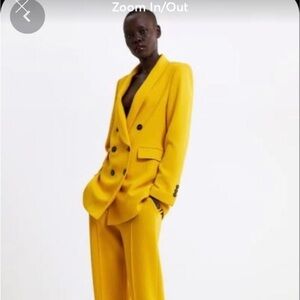 Zara yellow 2 pieces suit